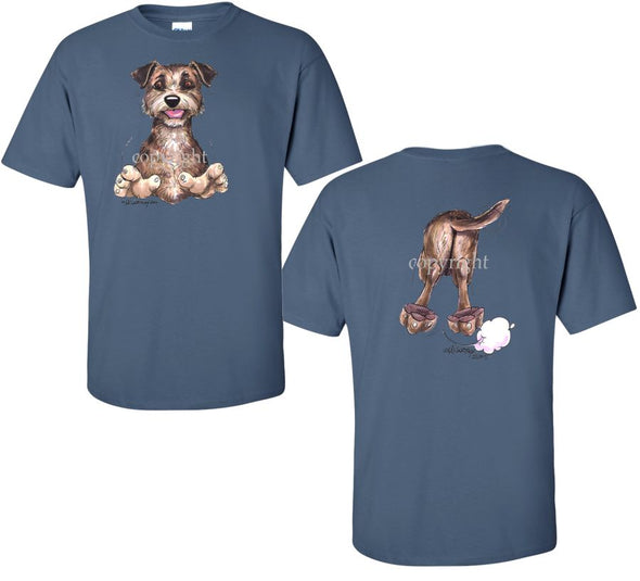 Border Terrier - Coming and Going - T-Shirt (Double Sided)