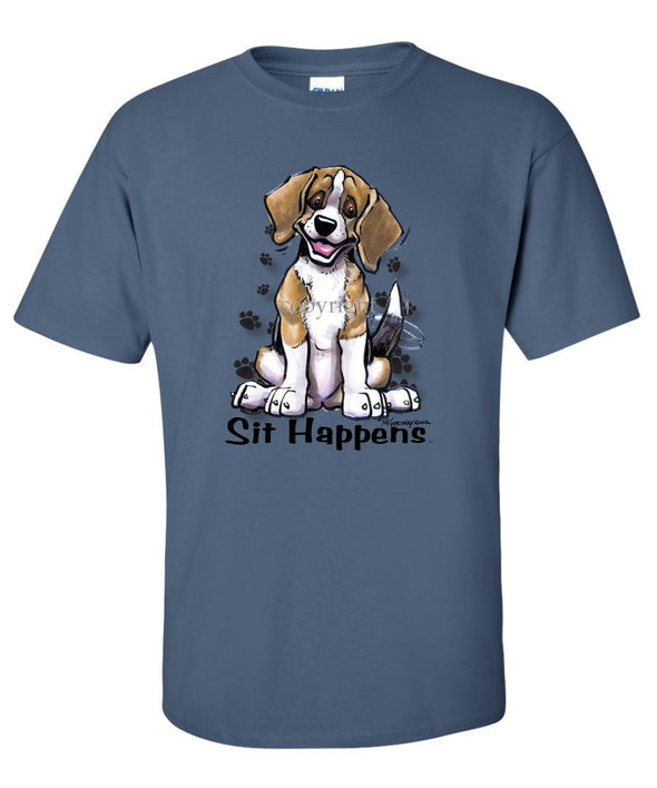 Beagle - Sit Happens - T-Shirt