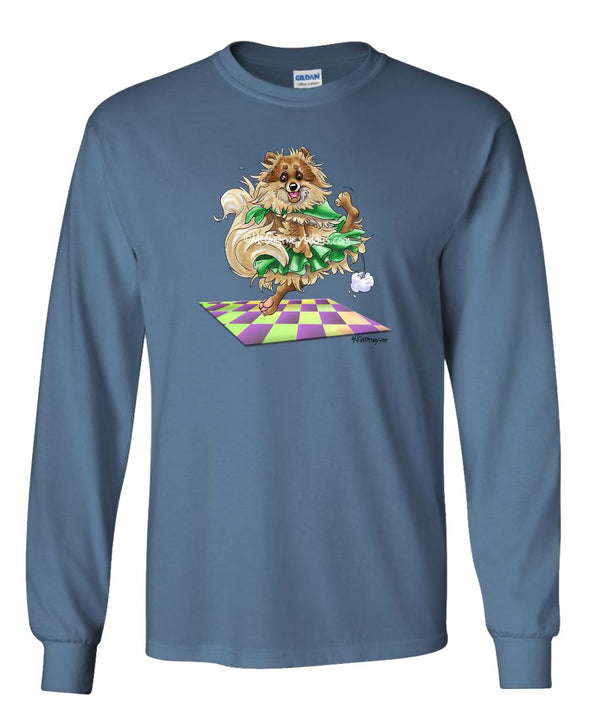 Pomeranian - Dancing Jig - Mike's Faves - Long Sleeve T-Shirt