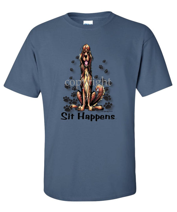 Irish Setter - Sit Happens - T-Shirt