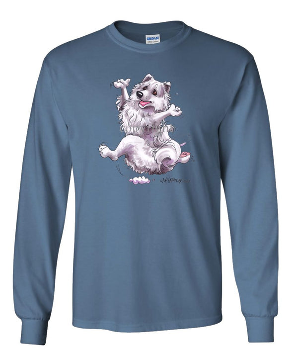 American Eskimo Dog - Happy Dog - Long Sleeve T-Shirt