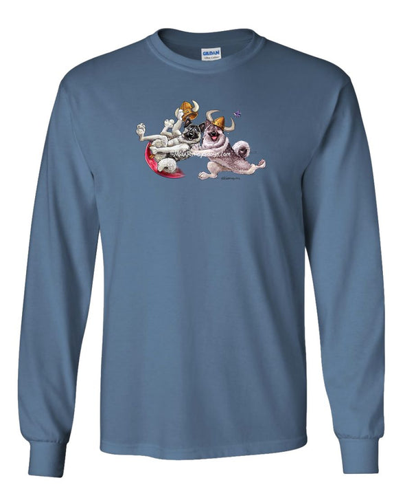 Norwegian Elkhound - Snow Disc - Mike's Faves - Long Sleeve T-Shirt