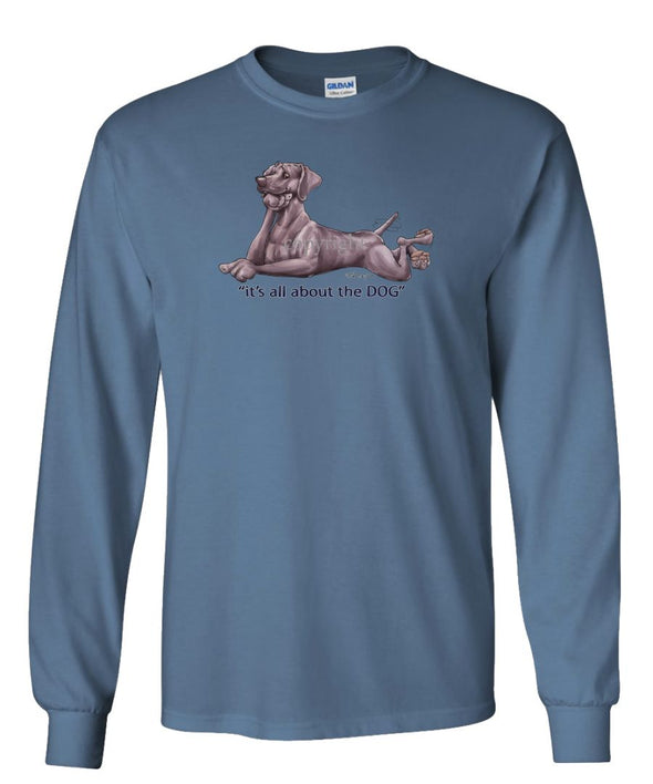 Weimaraner - All About The Dog - Long Sleeve T-Shirt