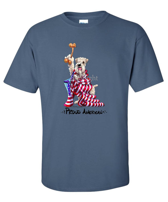Soft Coated Wheaten - Proud American - T-Shirt