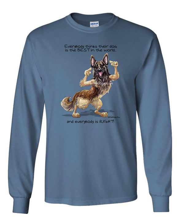Belgian Tervuren - Best Dog in the World - Long Sleeve T-Shirt