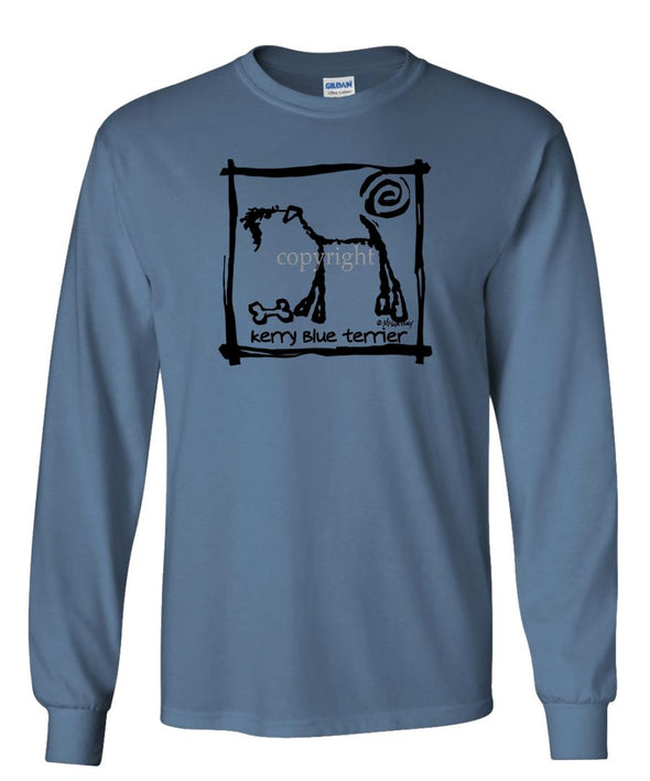 Kerry Blue Terrier - Cavern Canine - Long Sleeve T-Shirt