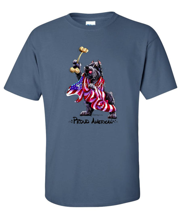 Bouvier Des Flandres - Proud American - T-Shirt