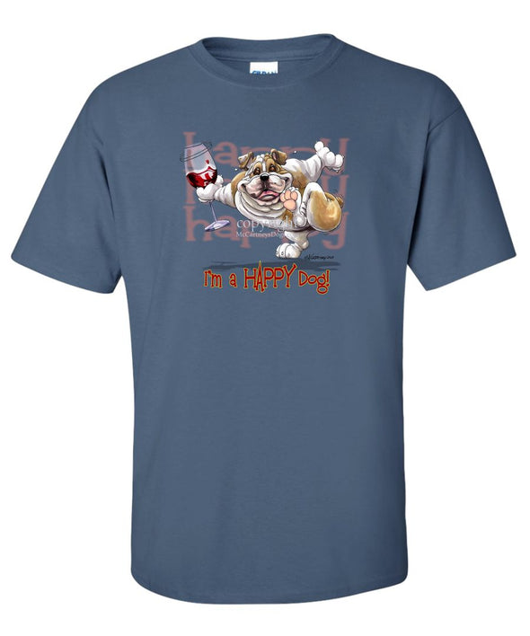 Bulldog - 2 - Who's A Happy Dog - T-Shirt