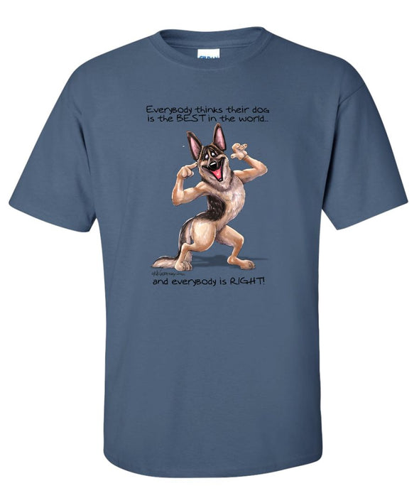 German Shepherd - Best Dog in the World - T-Shirt