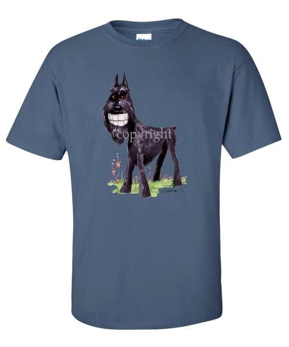 Giant Schnauzer - Toothy Grin - Caricature - T-Shirt
