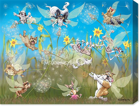 Dog Fairies - Calendar Canvas