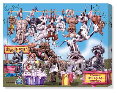 Dog Wash - Calendar Canvas