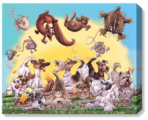 Earth Dogs - Calendar Canvas
