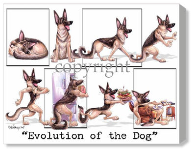 Evolution Of The Dog - Calendar Canvas