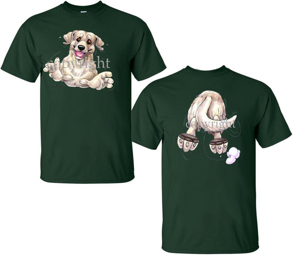 Labrador Retriever  Yellow - Coming and Going - T-Shirt (Double Sided)