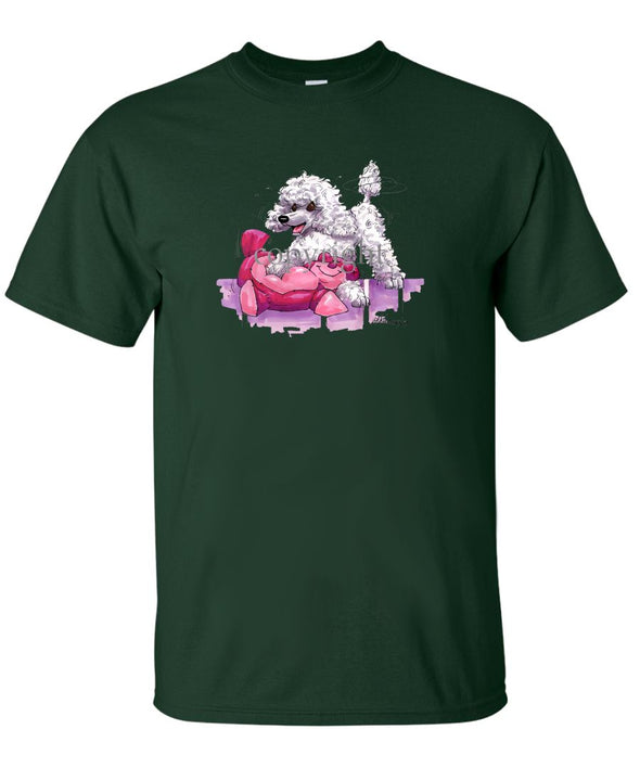 Poodle  Toy White - Caricature - T-Shirt