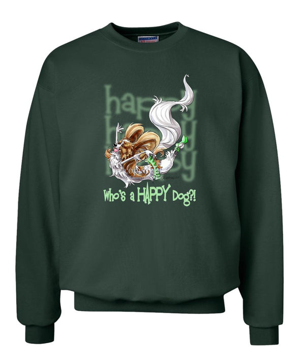Papillon - Who's A Happy Dog - Sweatshirt