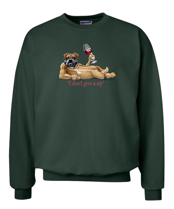 Bullmastiff - I Don't Give a Sip - Sweatshirt