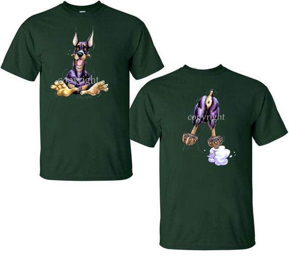 Doberman Pinscher - Coming and Going - T-Shirt (Double Sided)