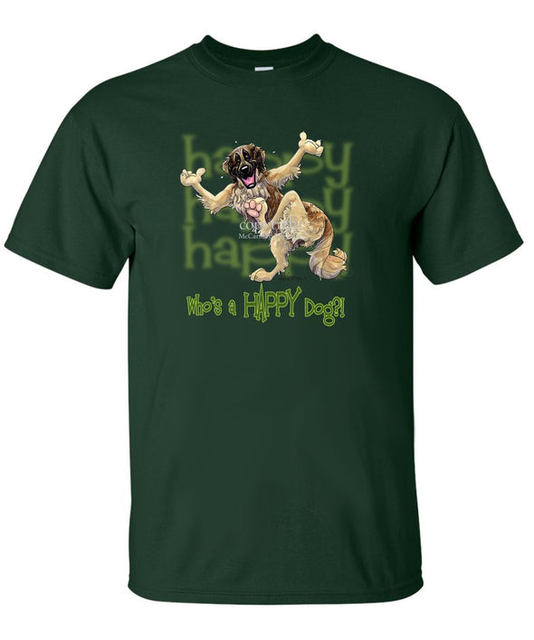 Leonberger - Who's A Happy Dog - T-Shirt