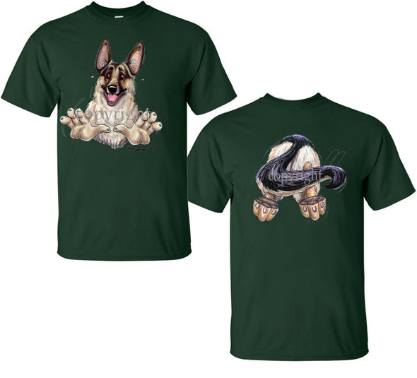 German Shepherd - Coming and Going - T-Shirt (Double Sided)