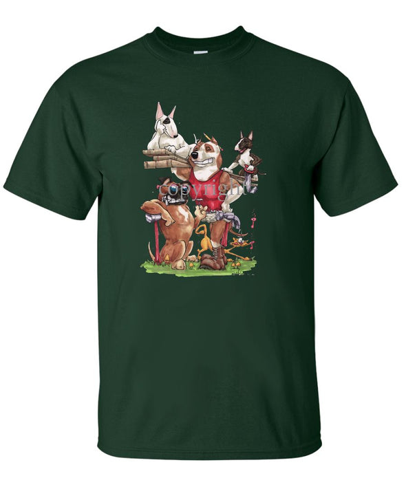 American Staffordshire Terrier - Group Construction - Caricature - T-Shirt