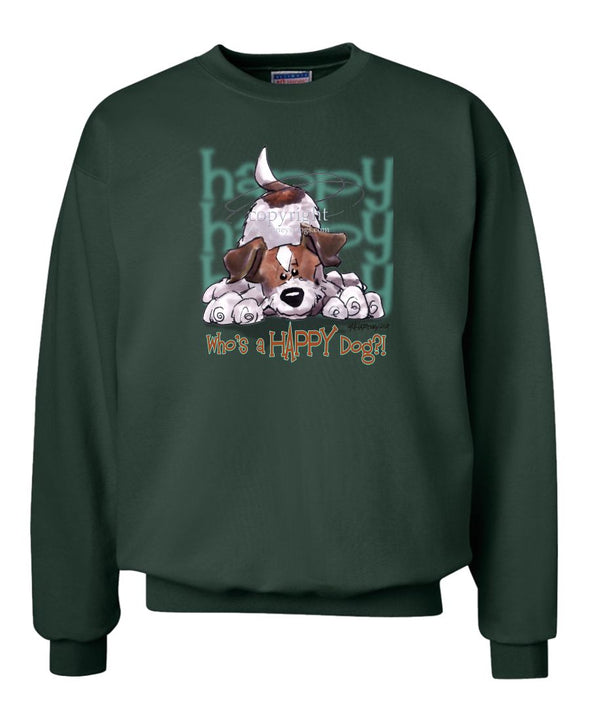 Parson Russell Terrier - Who's A Happy Dog - Sweatshirt