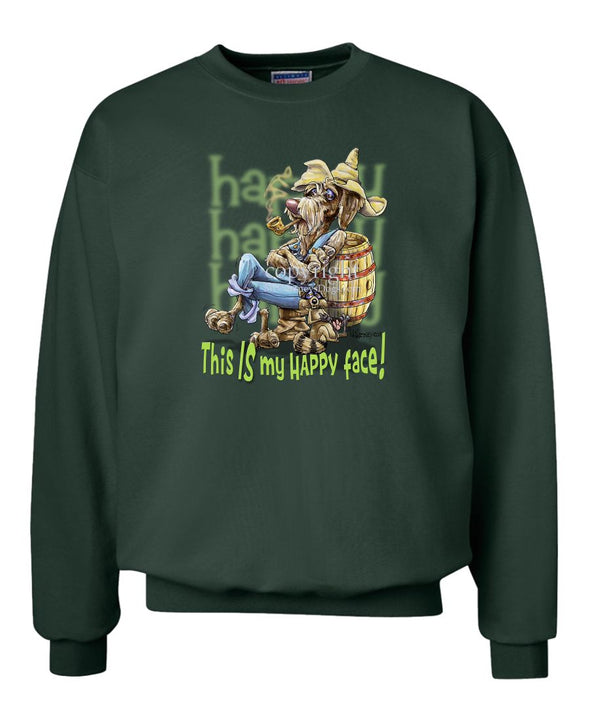 German Wirehaired Pointer - Who's A Happy Dog - Sweatshirt