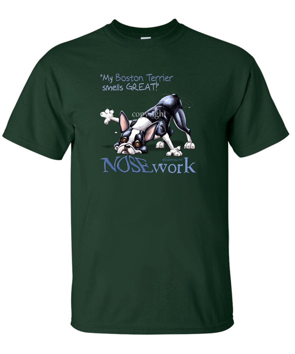 Boston Terrier - Nosework - T-Shirt
