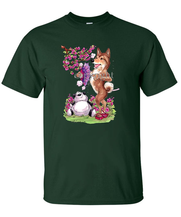 Shiba Inu - Panda Bear - Caricature - T-Shirt