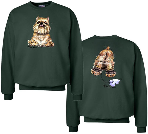 Brussels Griffon - Coming and Going - Sweatshirt (Double Sided)
