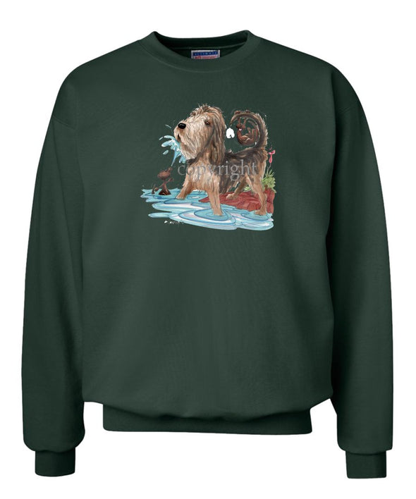 Otterhound - Otter Squirting Water - Caricature - Sweatshirt