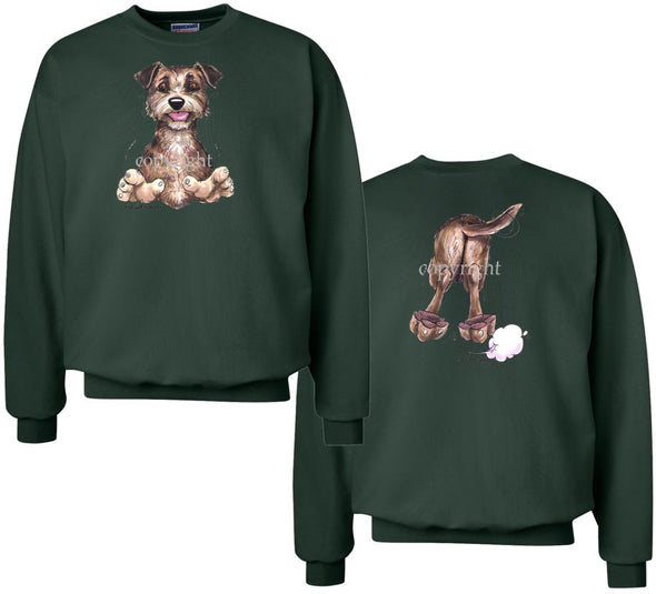 Border Terrier - Coming and Going - Sweatshirt (Double Sided)