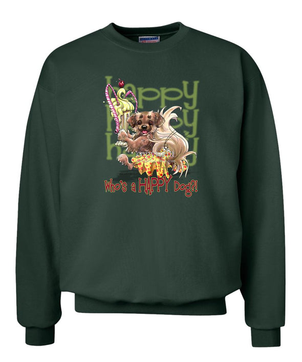 Tibetan Spaniel - Who's A Happy Dog - Sweatshirt