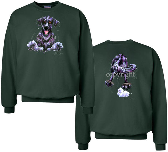 Flat Coated Retriever - Coming and Going - Sweatshirt (Double Sided)