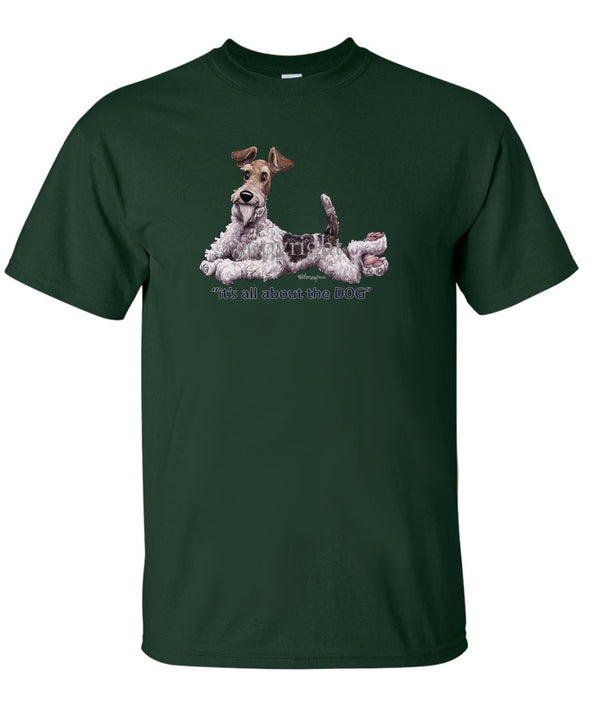 Wire Fox Terrier - All About The Dog - T-Shirt