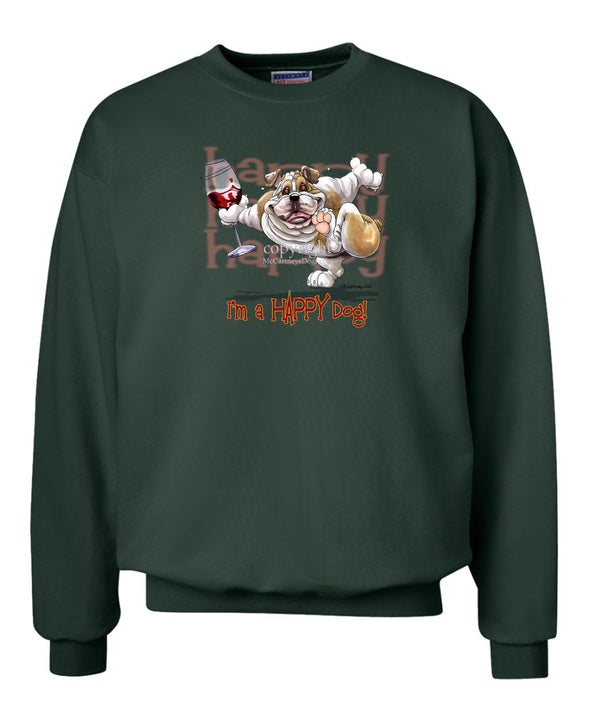Bulldog - 2 - Who's A Happy Dog - Sweatshirt