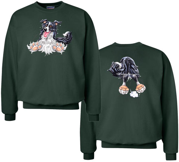 Border Collie - Coming and Going - Sweatshirt (Double Sided)