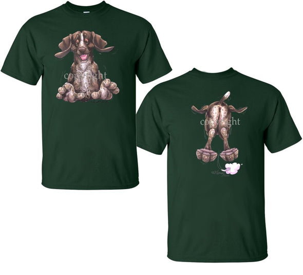 German Shorthaired Pointer - Coming and Going - T-Shirt (Double Sided)