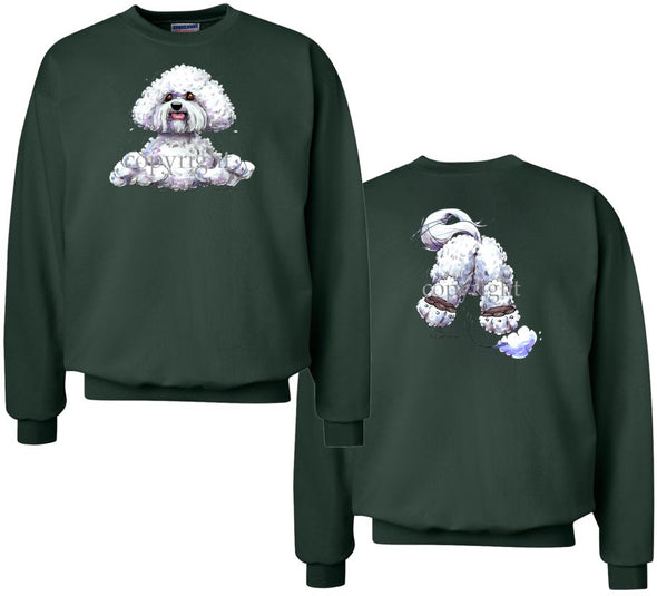 Bichon Frise - Coming and Going - Sweatshirt (Double Sided)