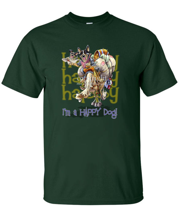 Australian Cattle Dog - 2 - Who's A Happy Dog - T-Shirt