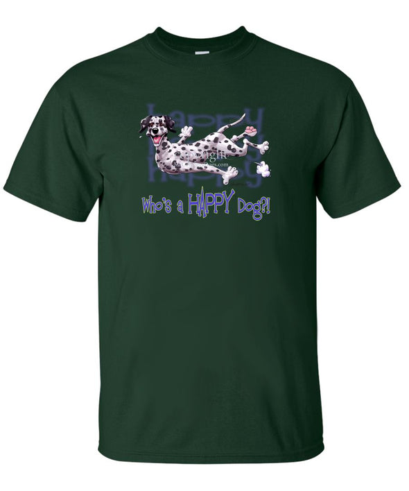 Dalmatian - Who's A Happy Dog - T-Shirt