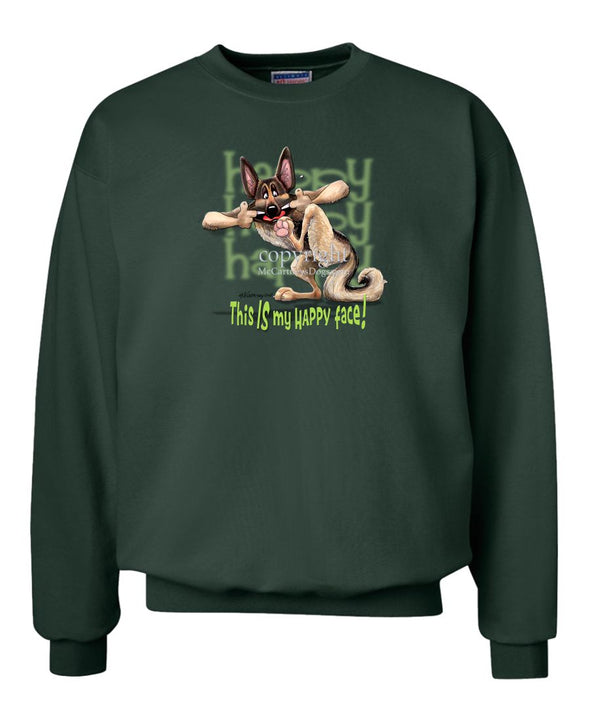 German Shepherd - 4 - Who's A Happy Dog - Sweatshirt