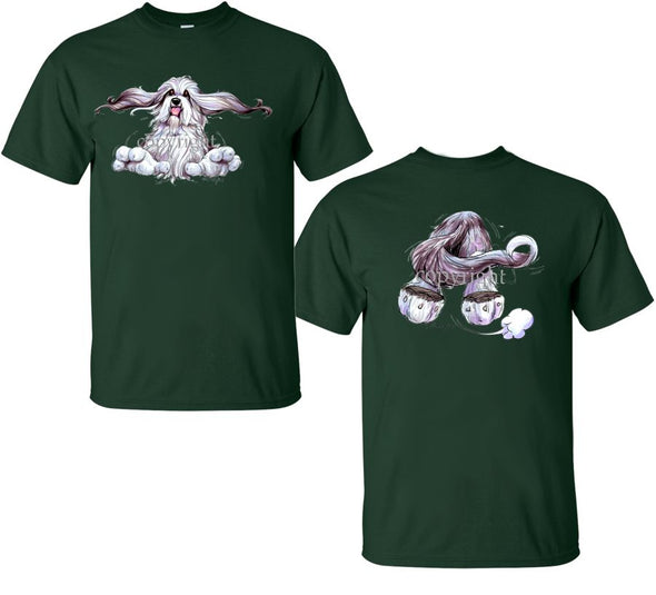 Bearded Collie - Coming and Going - T-Shirt (Double Sided)