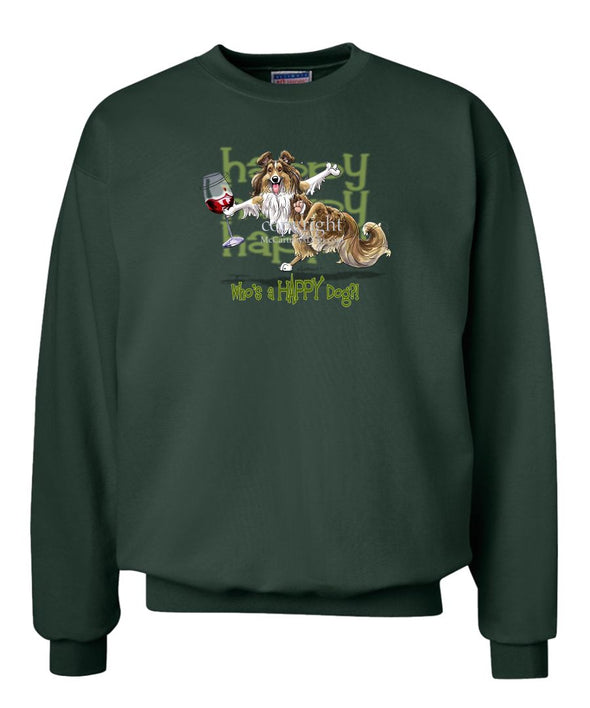 Shetland Sheepdog - 2 - Who's A Happy Dog - Sweatshirt
