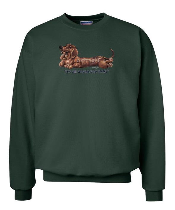 Dachshund  Smooth - All About The Dog - Sweatshirt