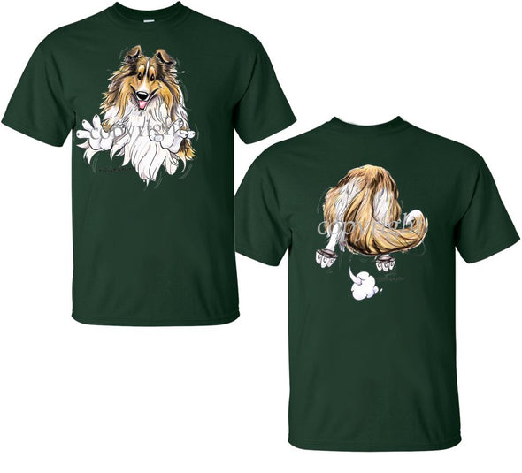 Shetland Sheepdog - Coming and Going - T-Shirt (Double Sided)