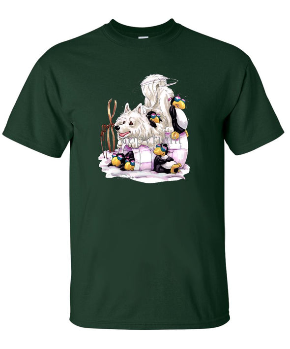Samoyed - Igloo - Caricature - T-Shirt