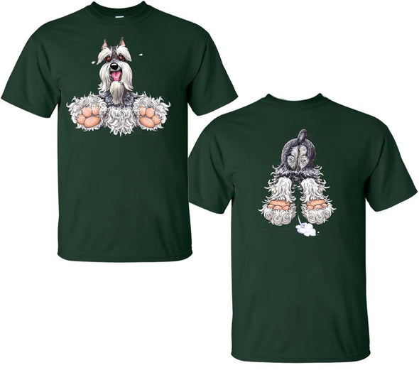 Schnauzer - Coming and Going - T-Shirt (Double Sided)