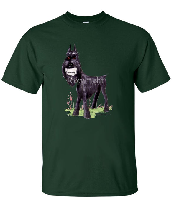 Giant Schnauzer - Toothy Grin - Caricature - T-Shirt